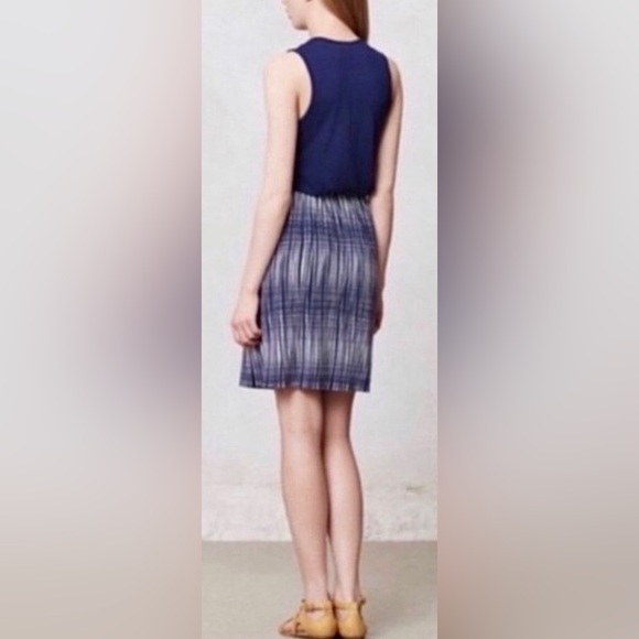Anthropologie|Deletta Sleeveless Janie Jersey Mini Dress in Navy - Picture 5 of 7